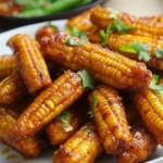 Baby Corn Recipes for Every Occasion: Delicious and Easy Ideas 7 Glazed baby corn with cilantro.