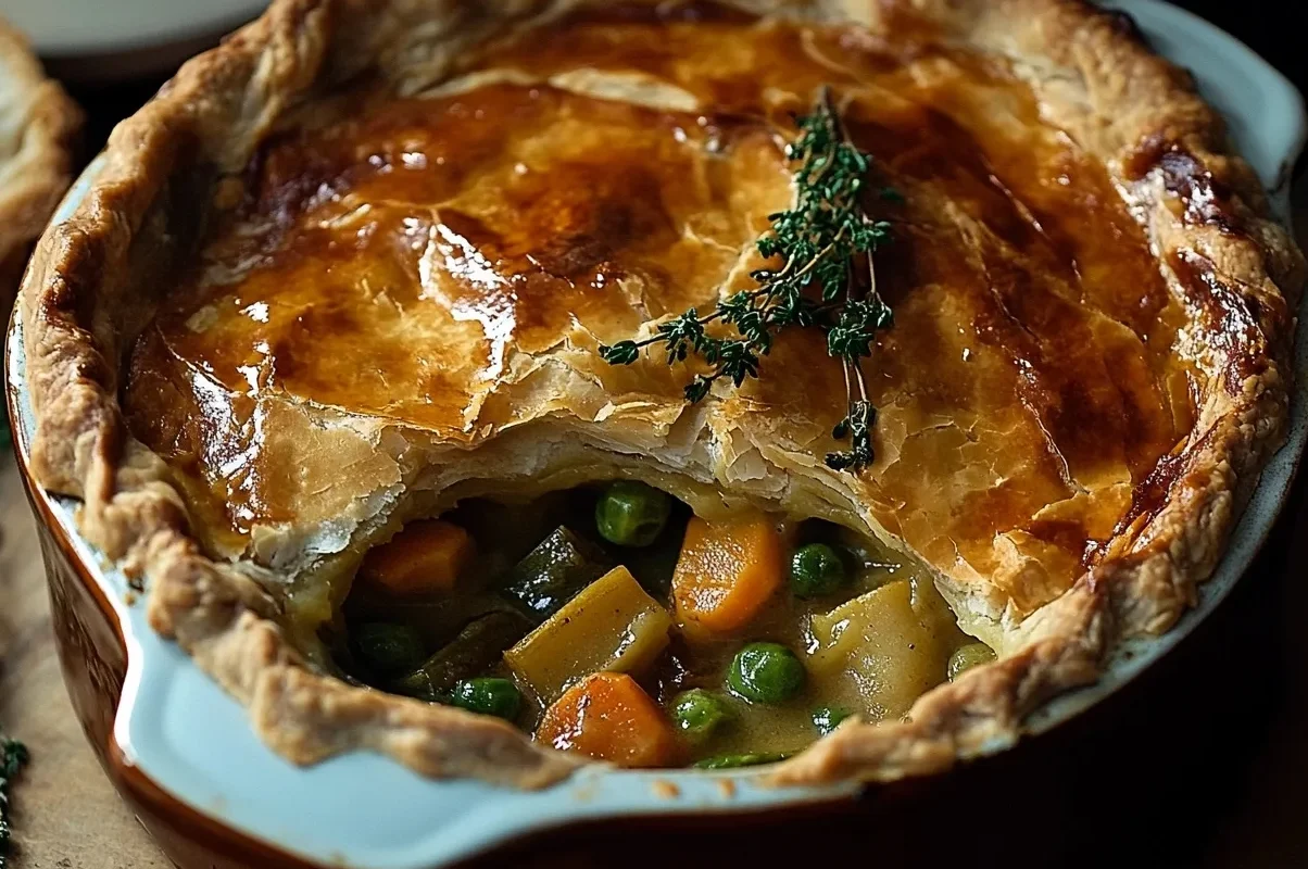 How do you thicken a pot pie filling