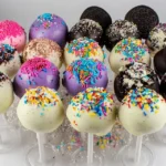 How Do You Make a Cookies and Cream Cake Pop: Step-by-Step Guide 11 Collection of decorated cake pops in various flavors and colors.