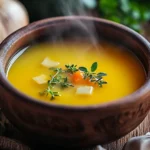 What Is the Secret to Making Good Soup 9 "Comforting homemade soup in a bowl with fresh ingredients"