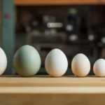 what egg size is used in most recipes 9 "Visual representation of different egg sizes: small, medium, large, extra-large, and jumbo, showing their weight differences."