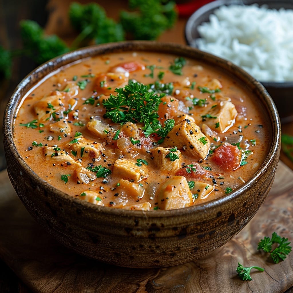 Creamy Cajun Chicken Soup – The Best Comfort Bowl You’ll Ever Make 8 Creamy Cajun chicken soup with bread