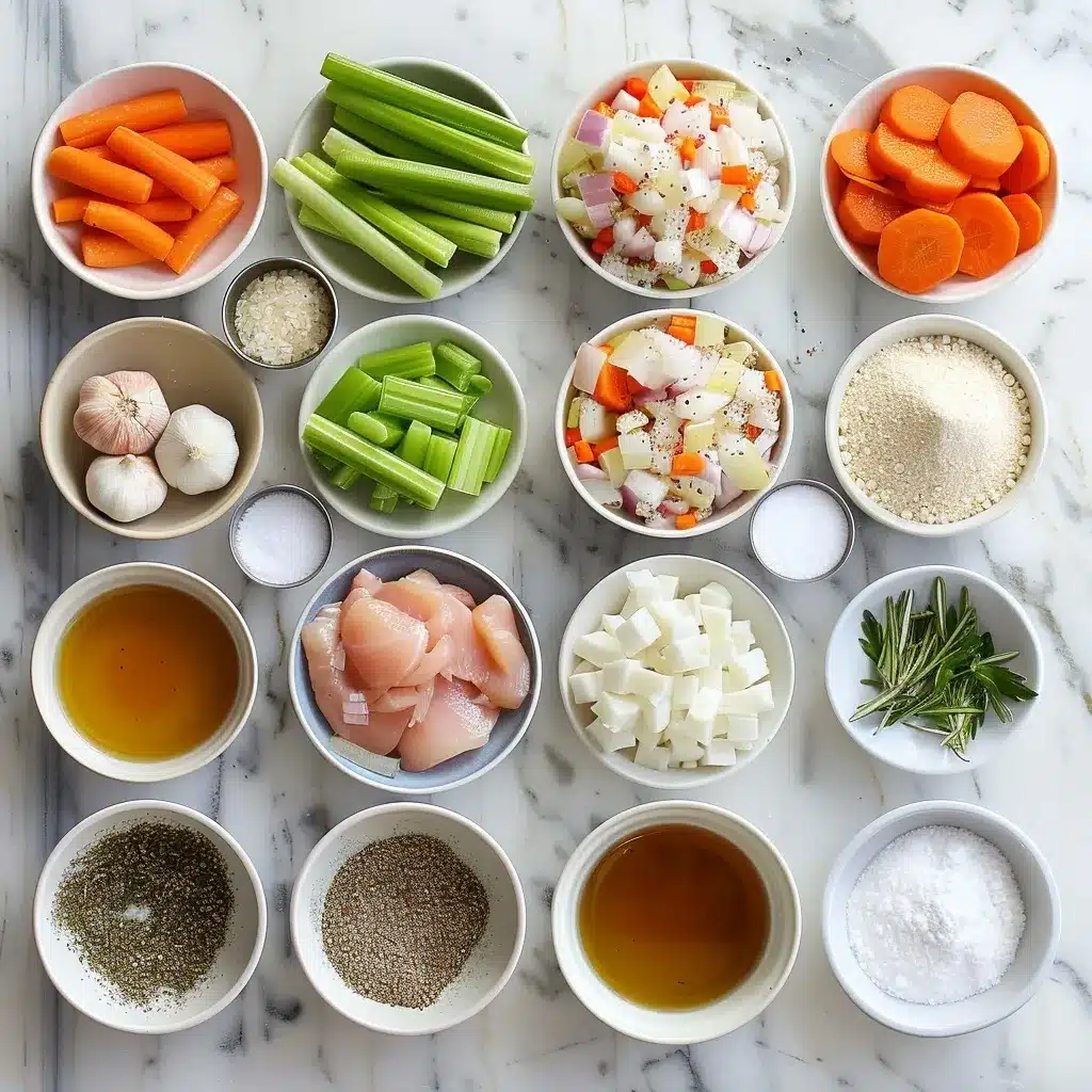 creamy chicken and rice soup ingredients