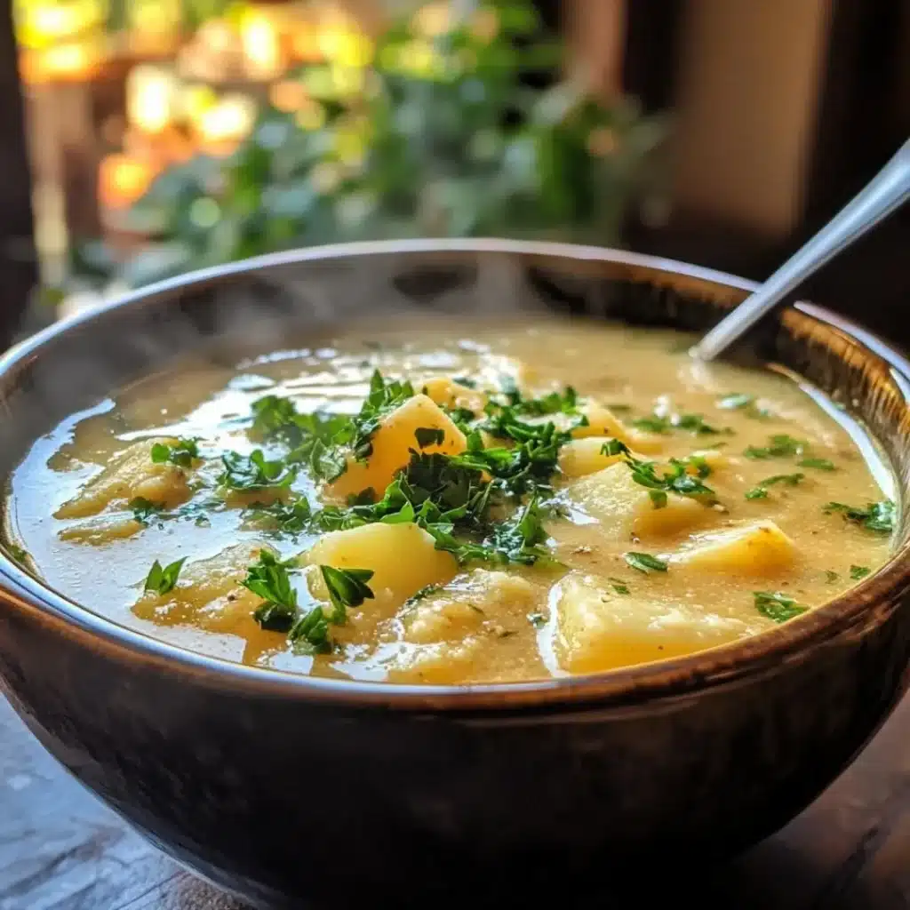 Hearty Cheddar Garlic Herb Potato Soup Recipe 8 Hearty Cheddar Garlic Herb Potato Soup Recipe with bread pairing