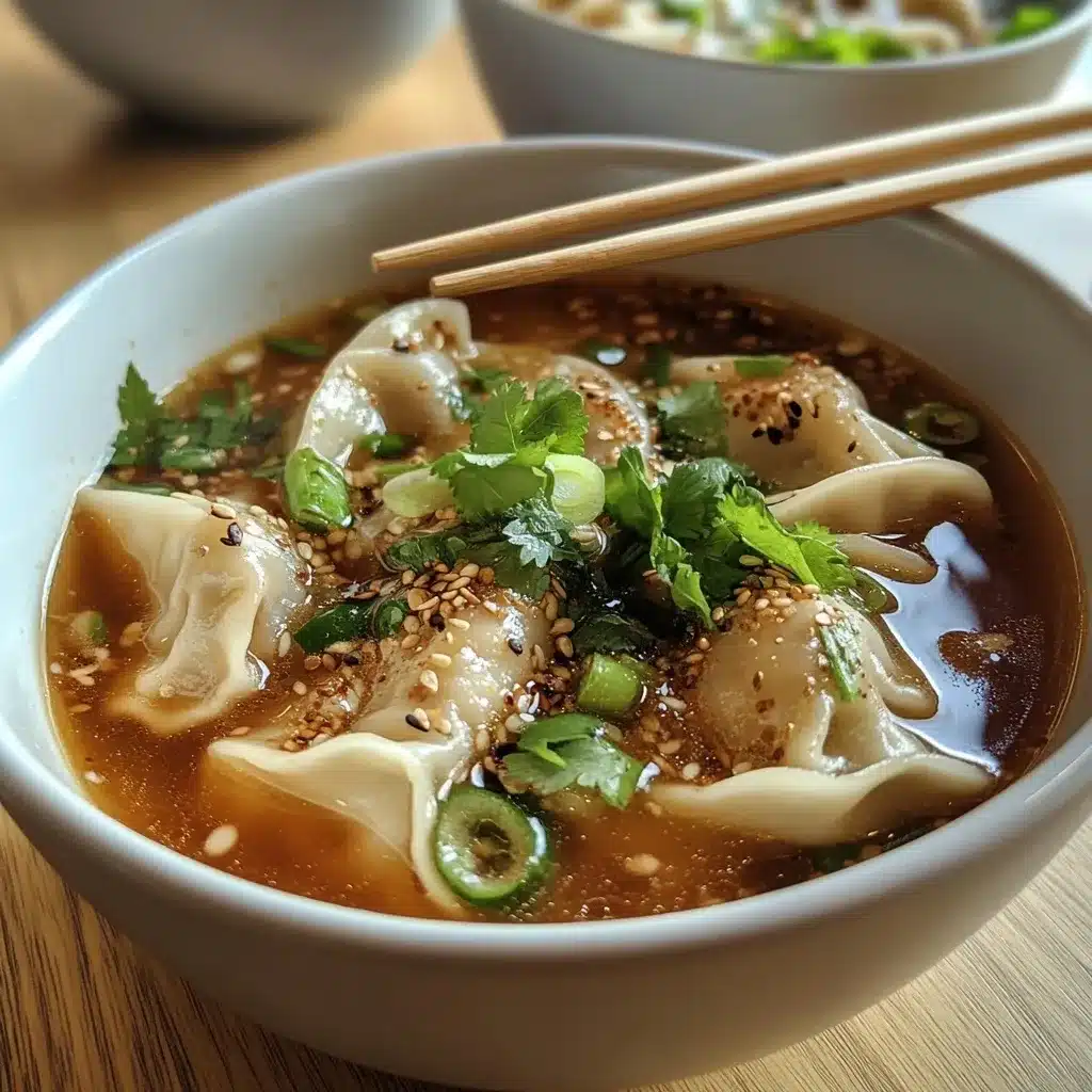 Potsticker Soup: The Ultimate Comfort Food for Every Season 8 Potsticker soup served in bowls with fresh garnishes