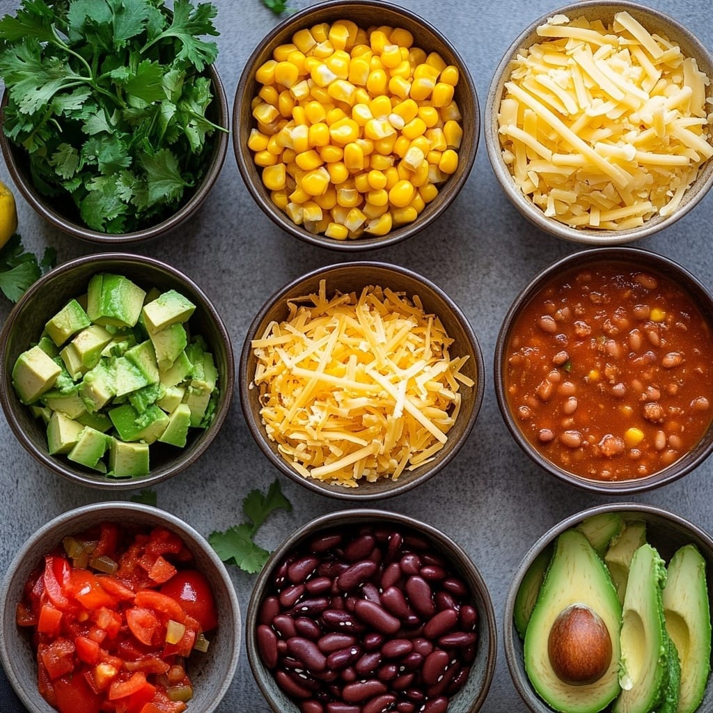 Taco Soup Recipe: A Flavorful One-Pot Comfort Meal 8 Taco Soup Recipe ingredients on a counter