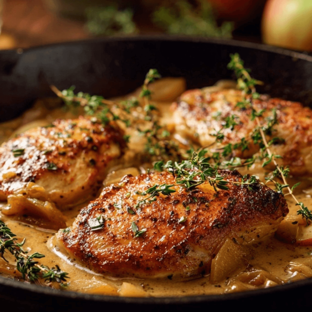 Creamy Apple Cider Chicken Skillet — A Cozy, Comforting Fall Recipe