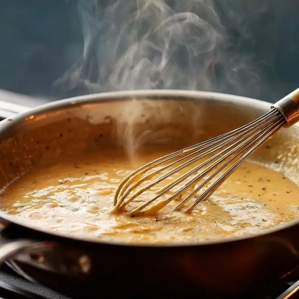 Creamy gravy for the best smothered chicken and rice recipe