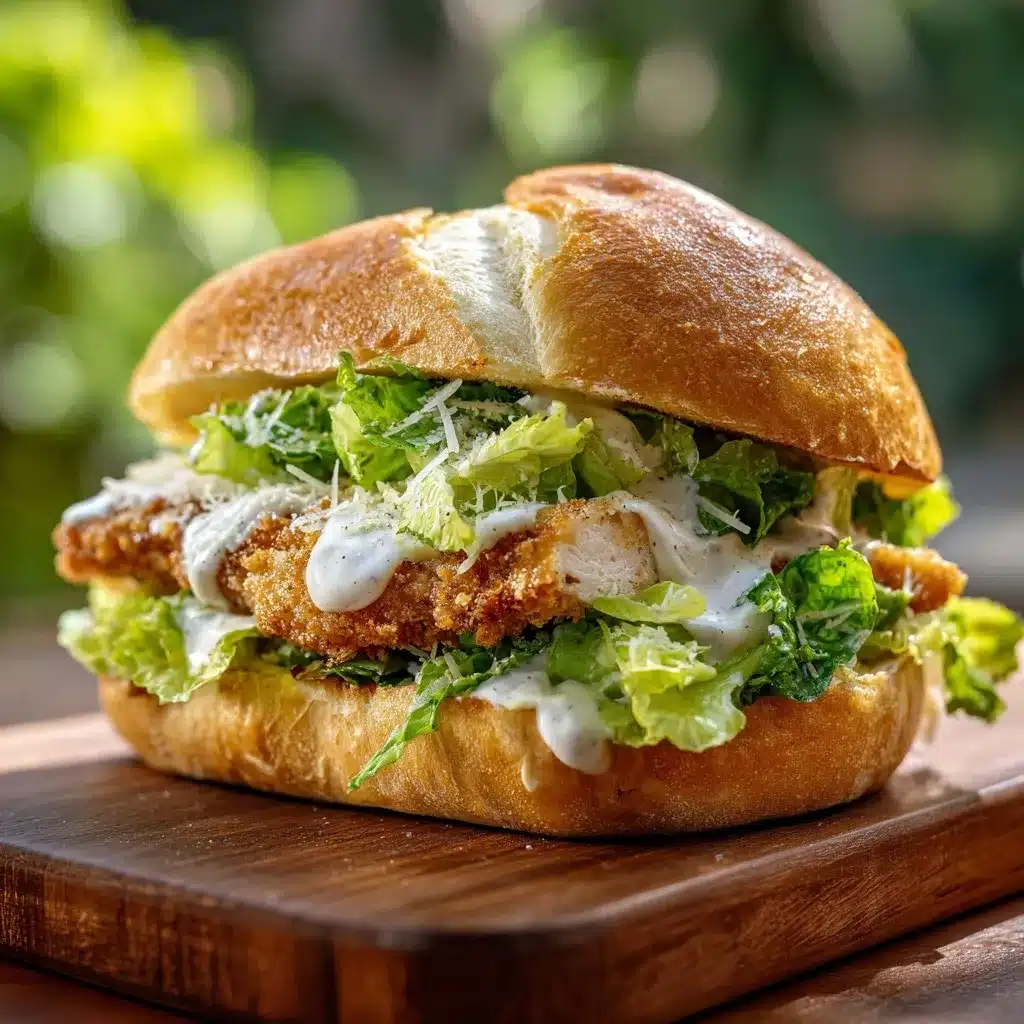 Crispy Chicken Caesar Sandwich — The Perfect Crunchy, Creamy Bite