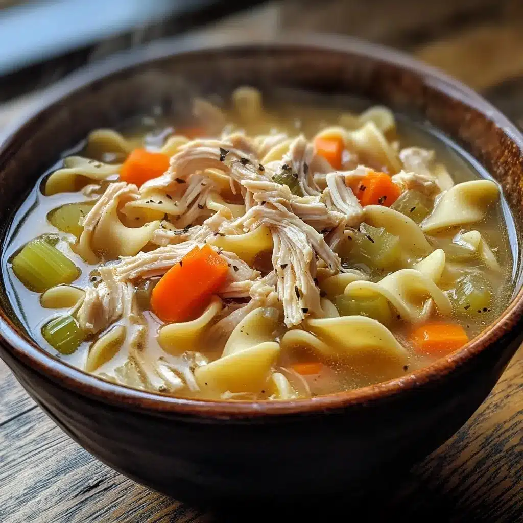 Easy Chicken Noodle Soup with Egg Noodles